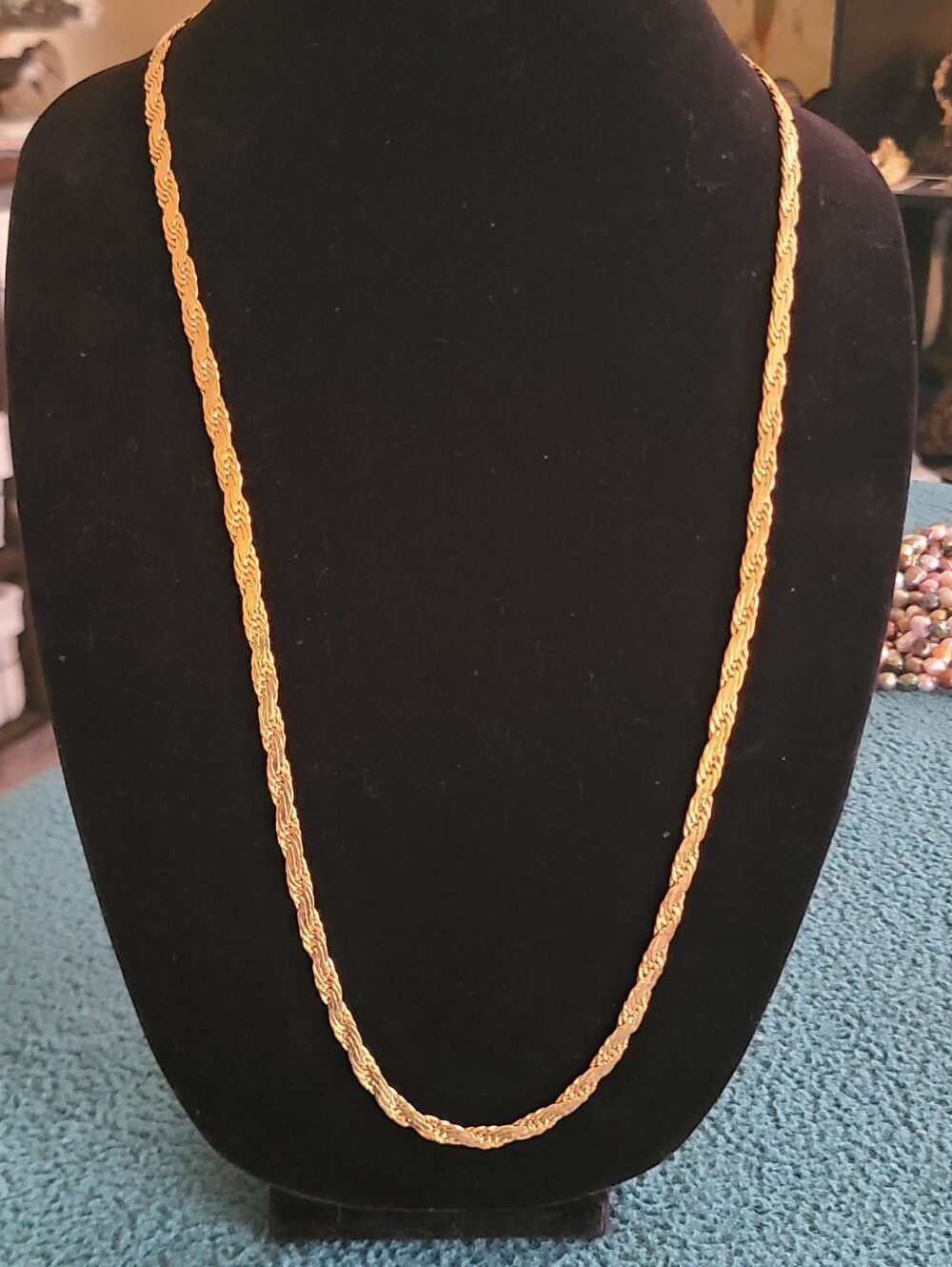 Trifari Gold-Tone Rope Chain Necklace